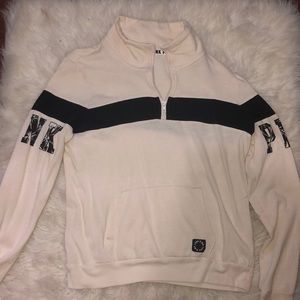 Pink victoria’s secret half zip